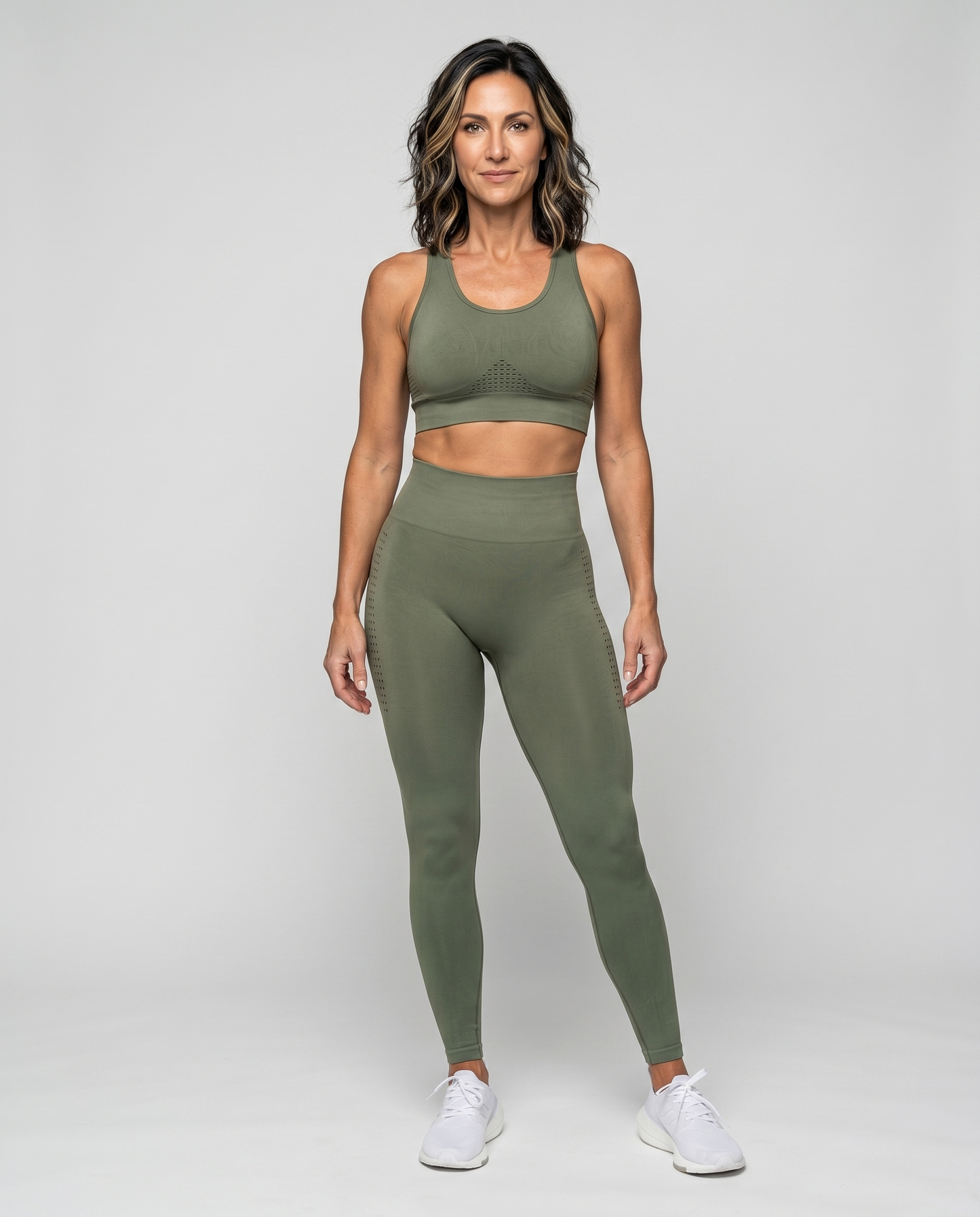 Sculpt & Flow Seamless Jacquard Yoga Leggings