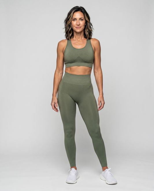 Sculpt & Flow Seamless Jacquard Yoga Leggings